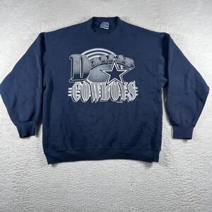 Vintage Trench Ultra Made‎ in USA Dallas  Cowboys Sweatshirt Size Large